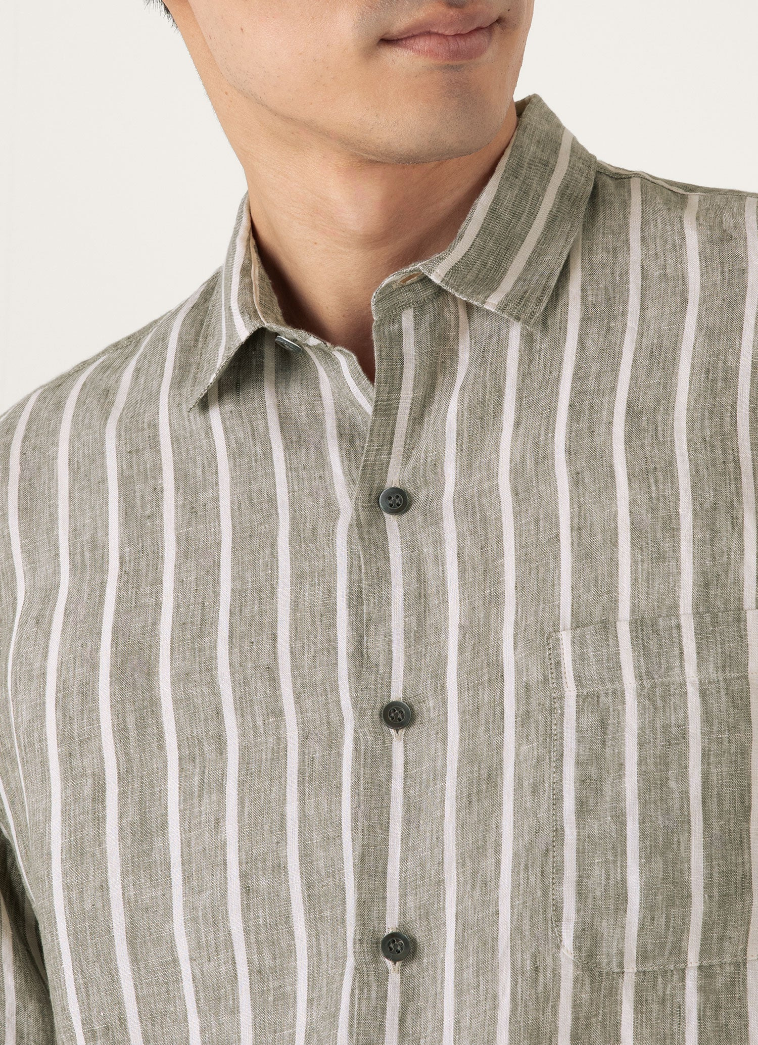 Short Sleeve Linen Shirt - 6