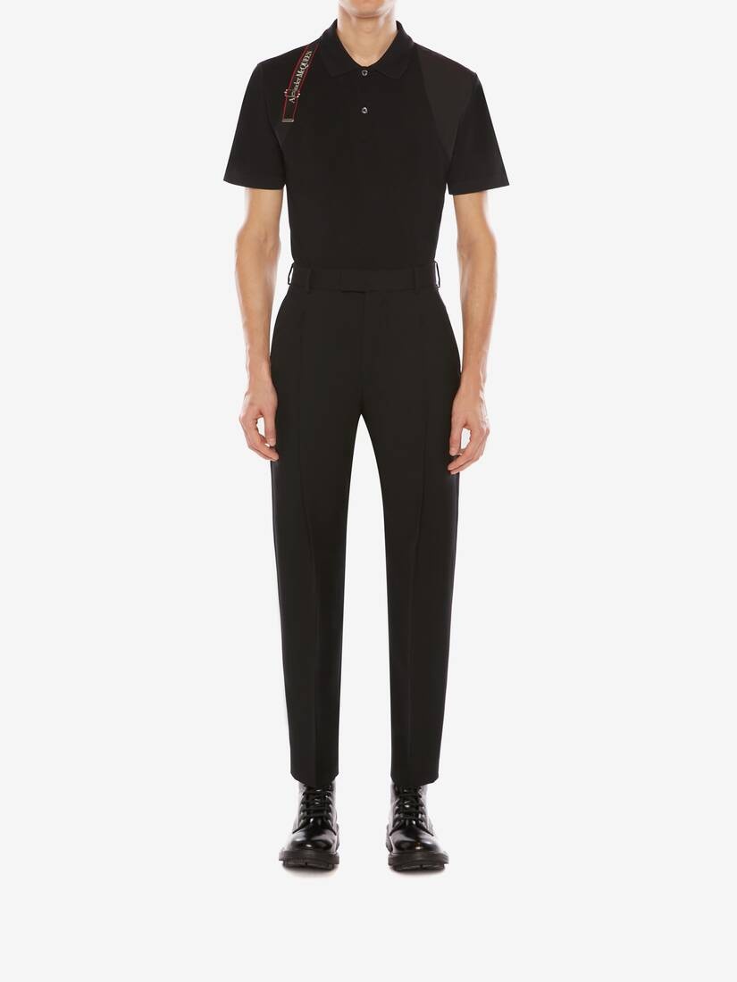 Men's Harness Polo Shirt in Black - 2