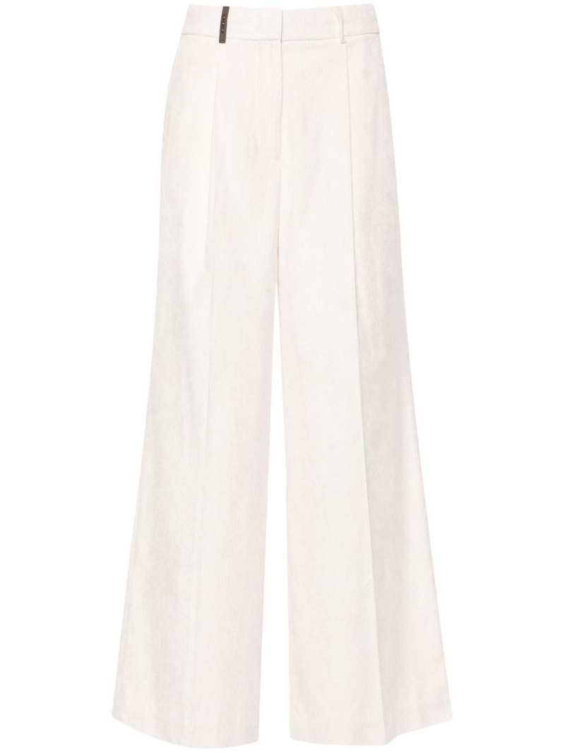 corduroy straight-leg trousers 1