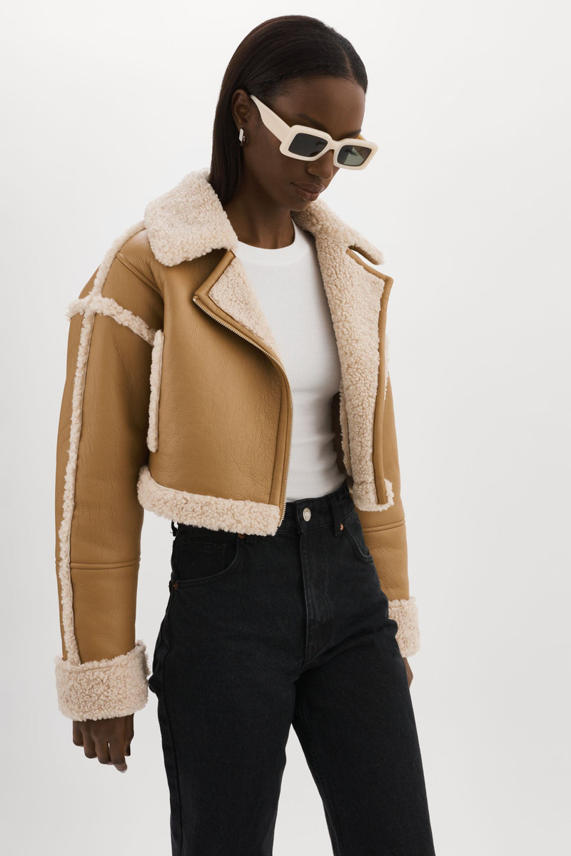 ADRINA | Faux Shearling Crop Jacket 5