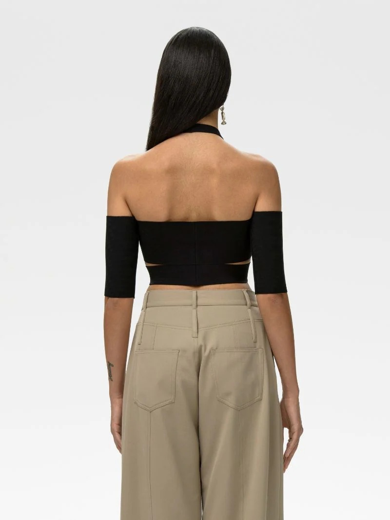 OFF SHOULDER KNIT TOP - 6