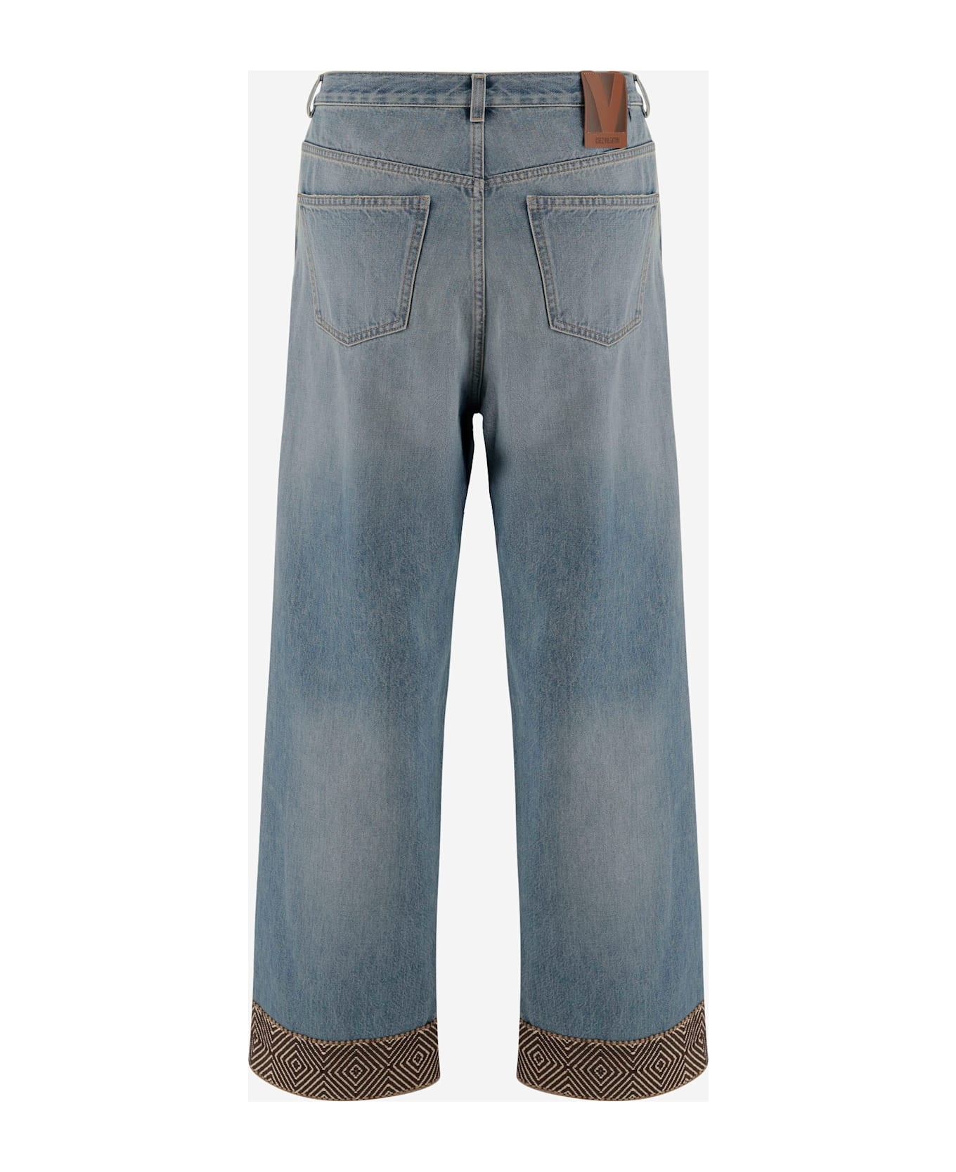 Denim Wide-leg Jeans - 2