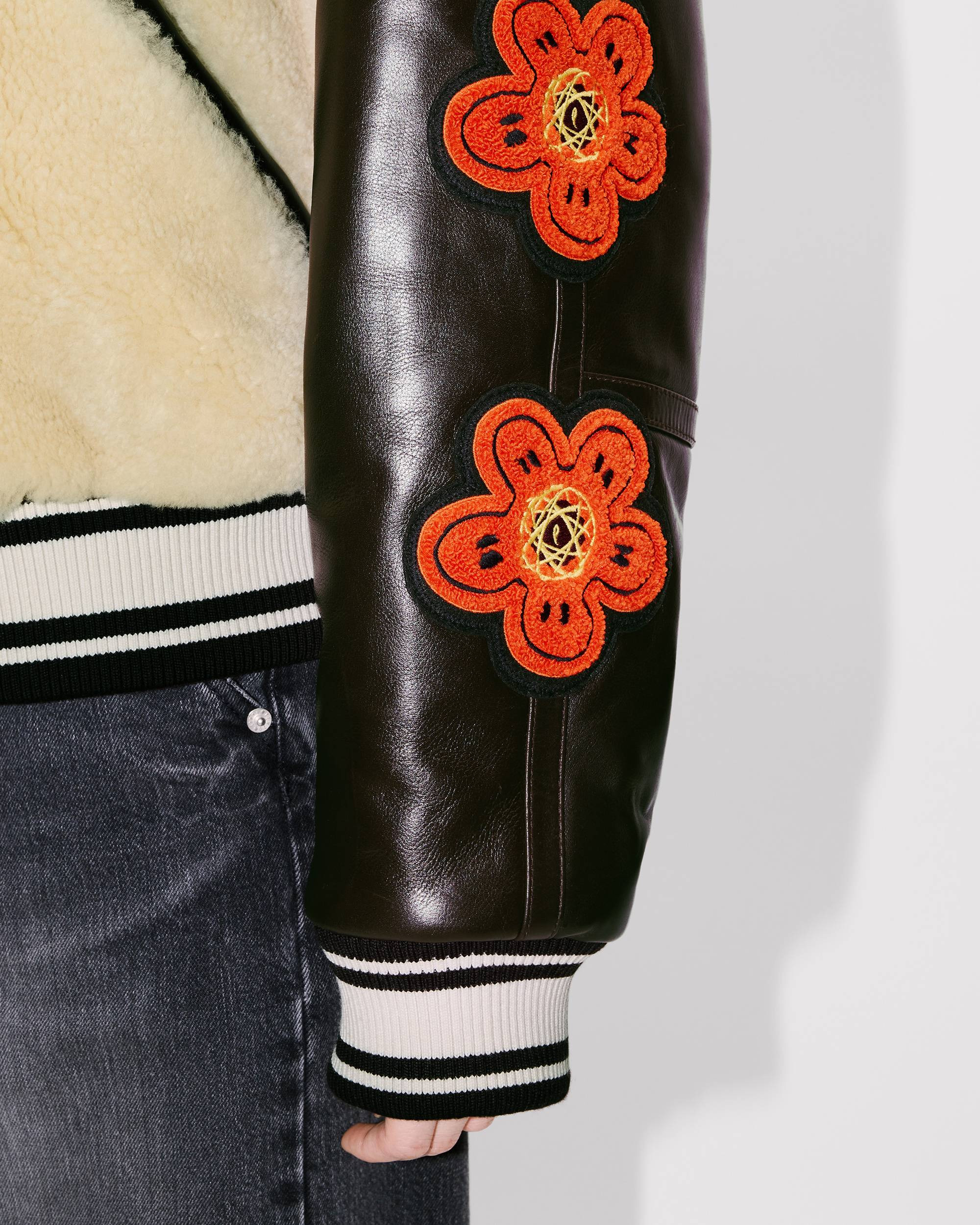 'Kenzo x Futura 2000' genderless shearling varsity - 7
