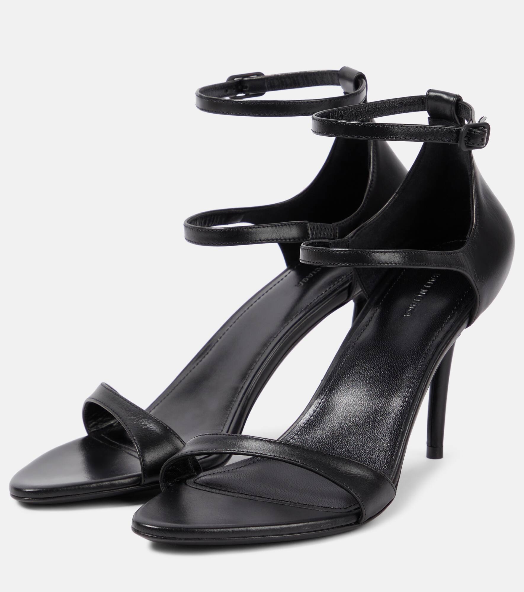 Honey leather sandals - 5