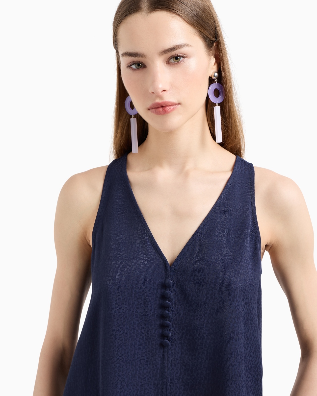 ARMURE VISCOSE V-NECK TOP - 5