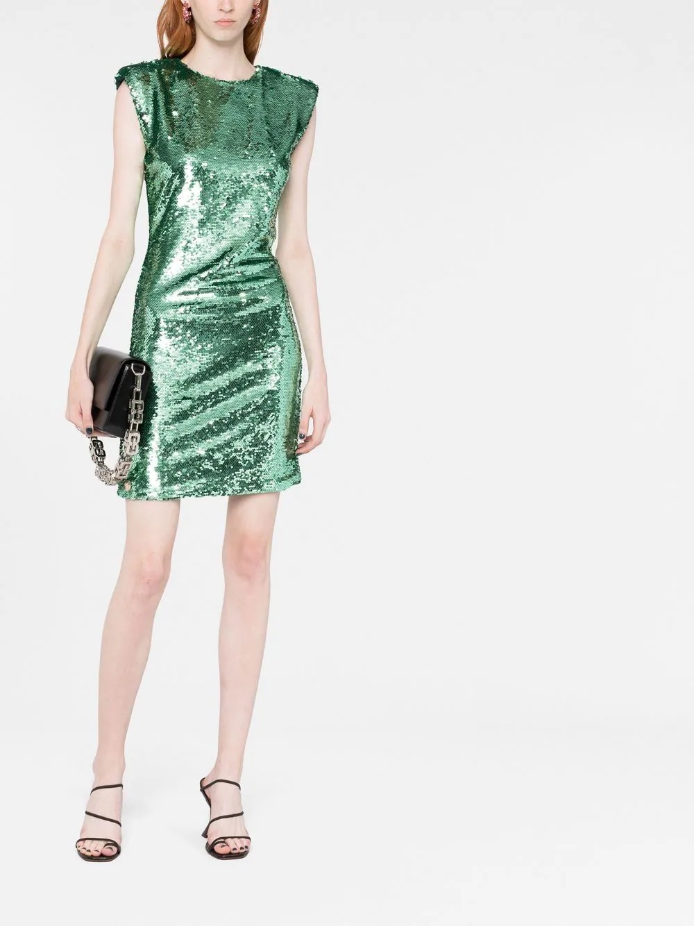 sequin-embellished sleeveless dress - 2