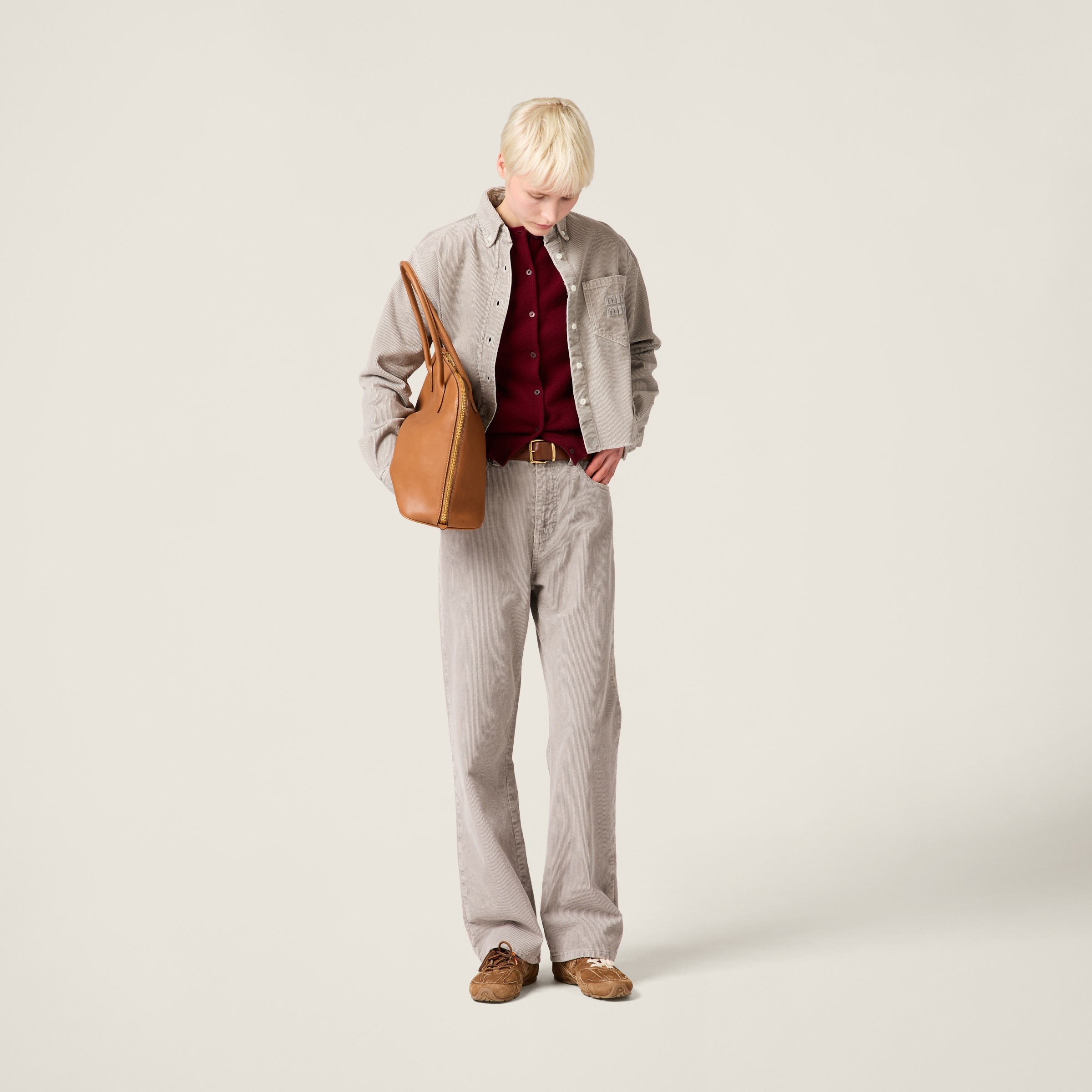 Garment-dyed corduroy shirt - 2