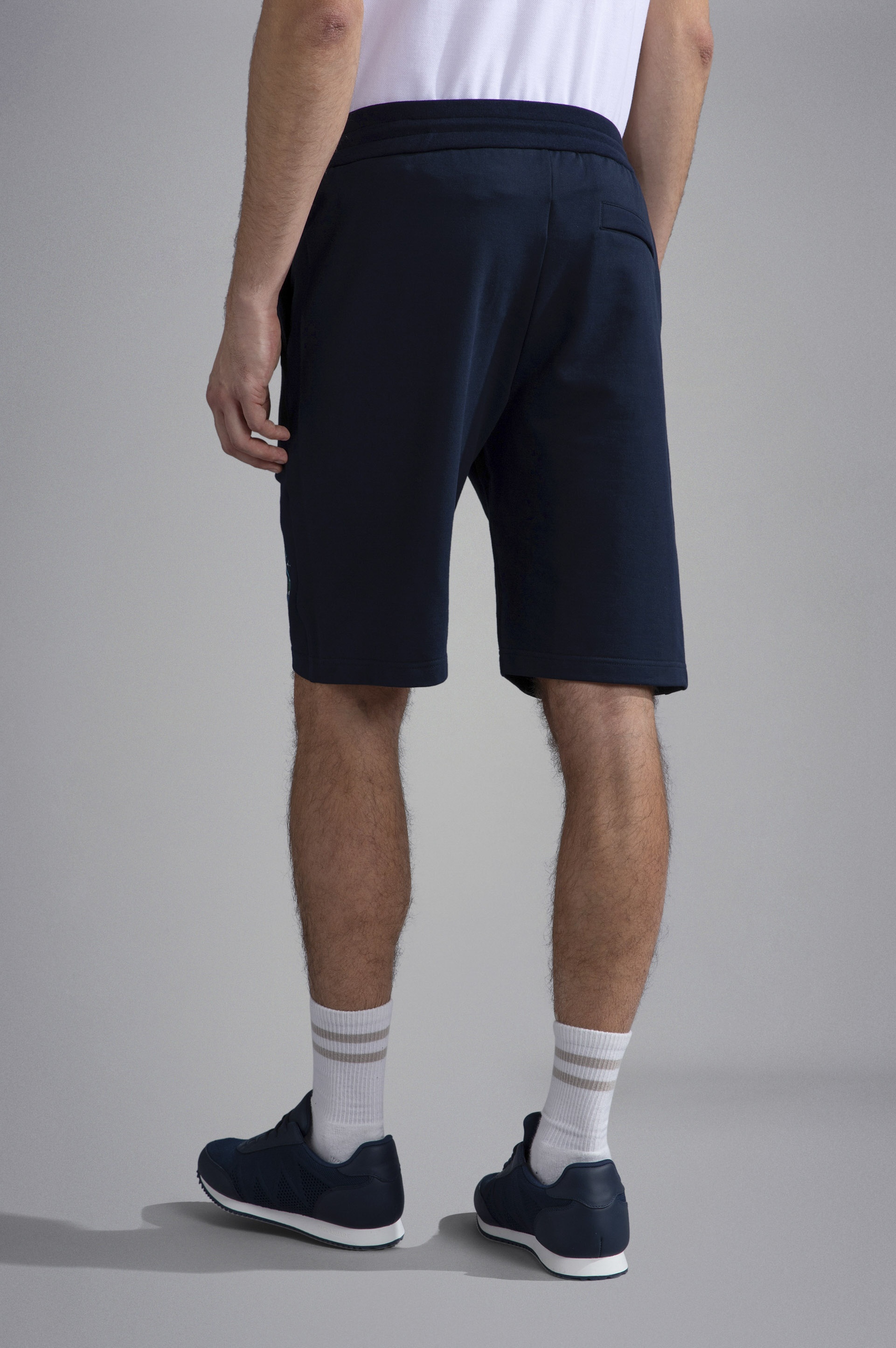 STRETCH COTTON BERMUDA SHORTS WITH PRINT - 3