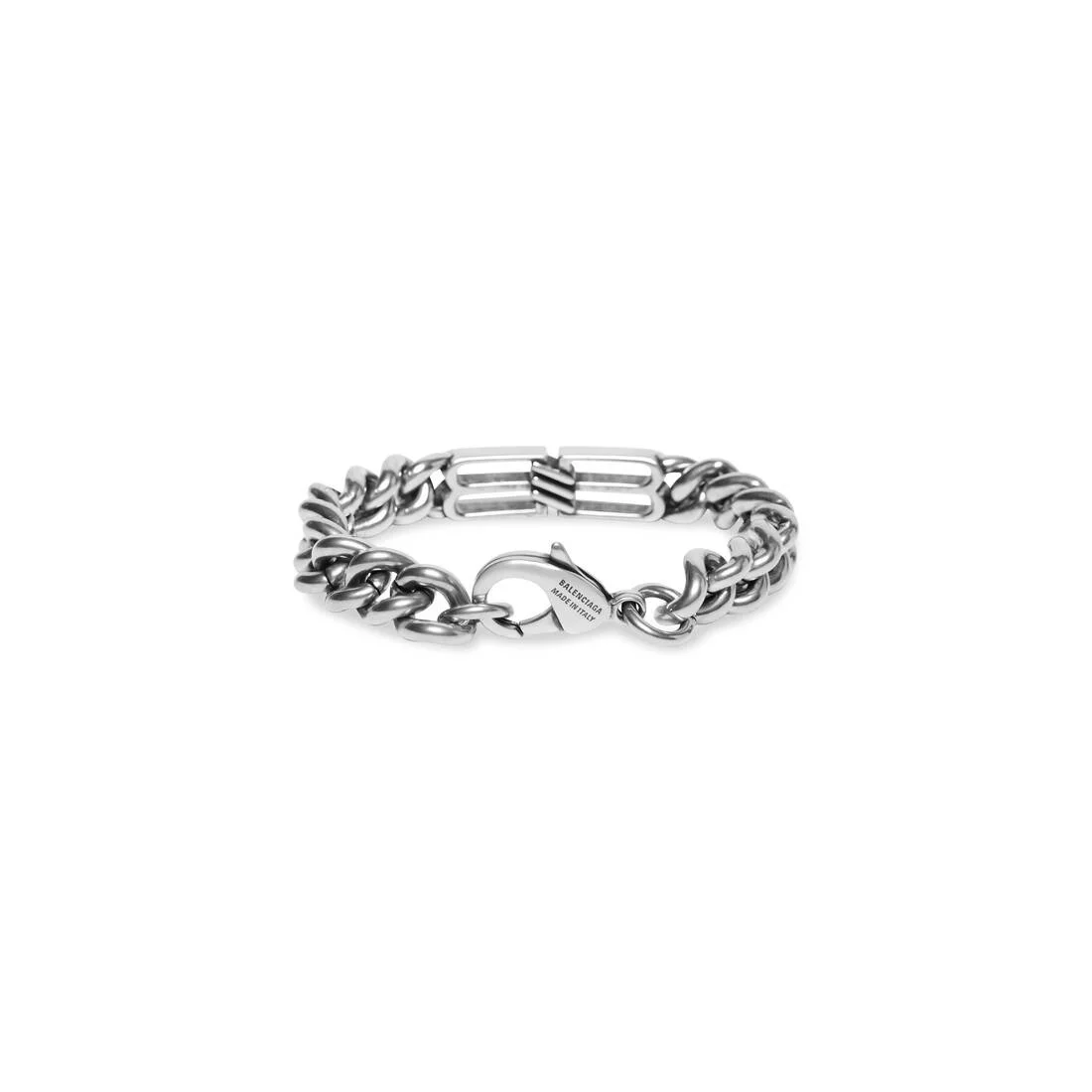 BALENCIAGA bb icon gourmette bracelet - 718493TZ99I0911 | REVERSIBLE