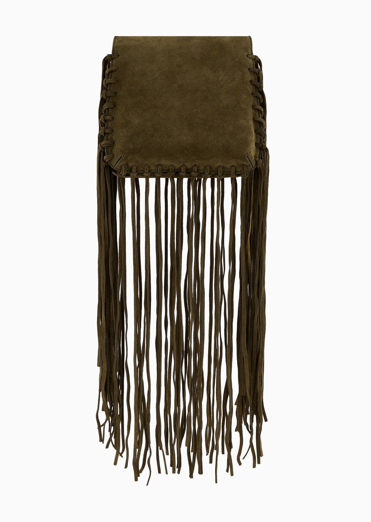La Prima fringed suede bag - 4