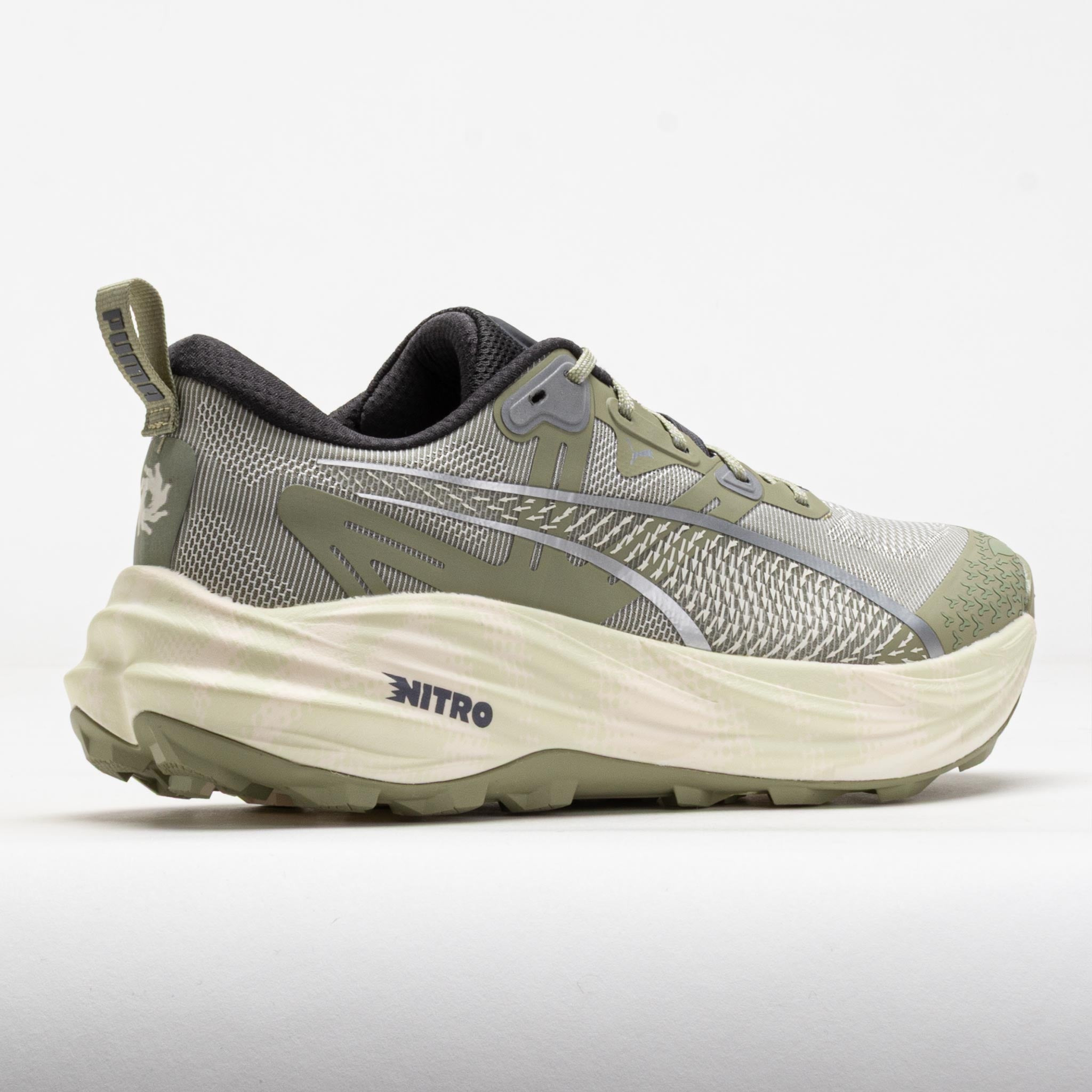 Puma Voyage NITRO 4 Men's Lux Army/Warm White/Dusky Gray - 6