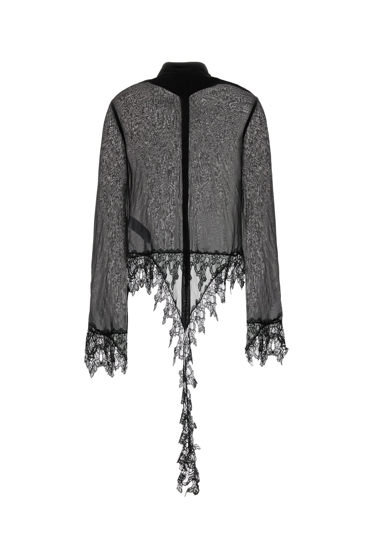 Black chiffon shirt - 2