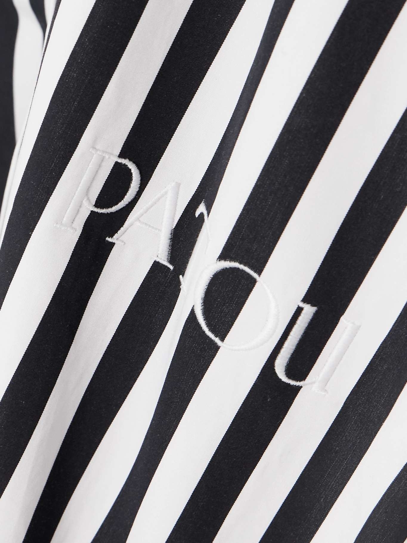 Iconic oversized embroidered striped cotton-poplin mini shirt dress - 5