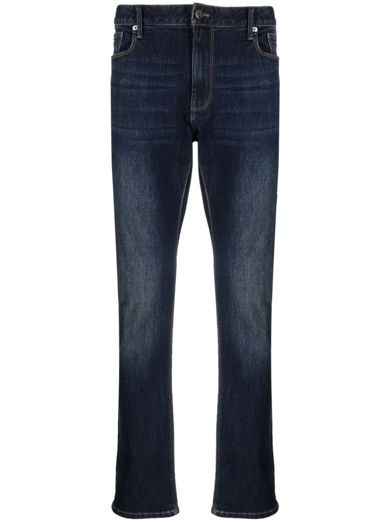 logo-plaque straight-leg jeans 1