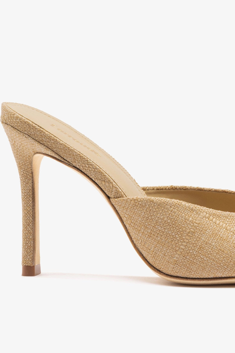 Jasmine Hi Mule Beige Raffia 4