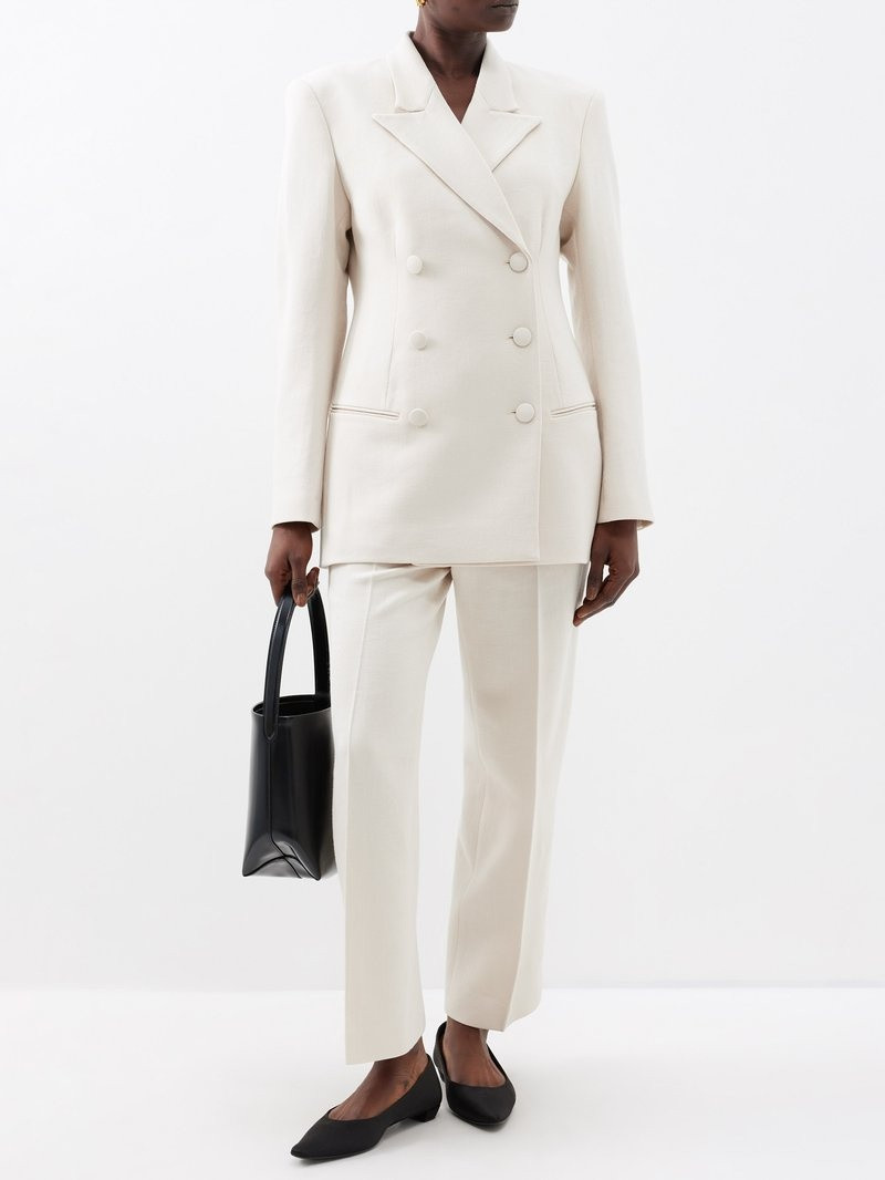 BITE Studios Cheval straight-leg wool suit trousers outlook