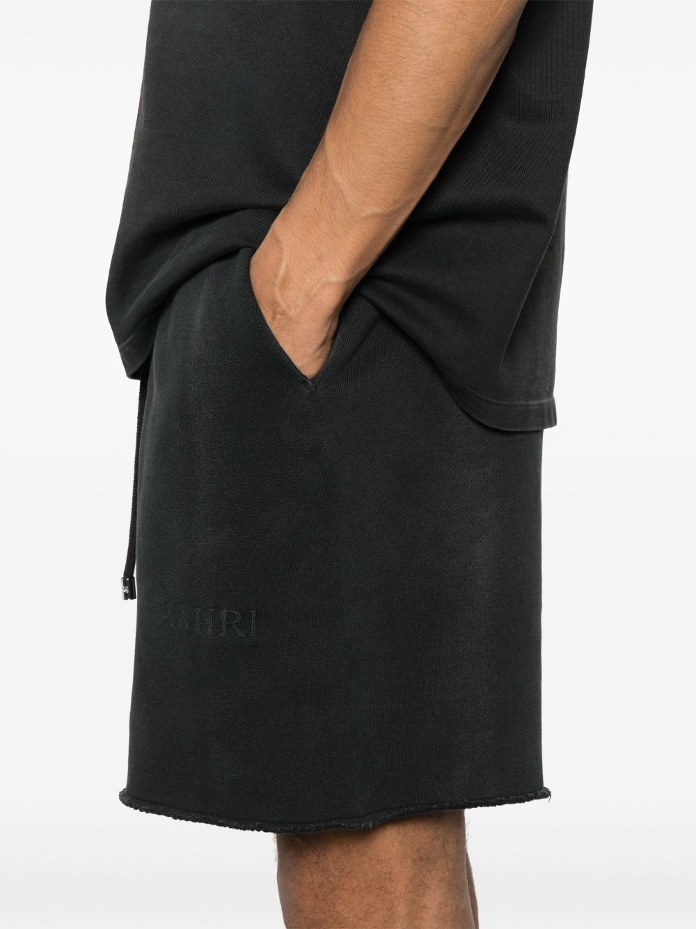 logo-embroidered track shorts - 5