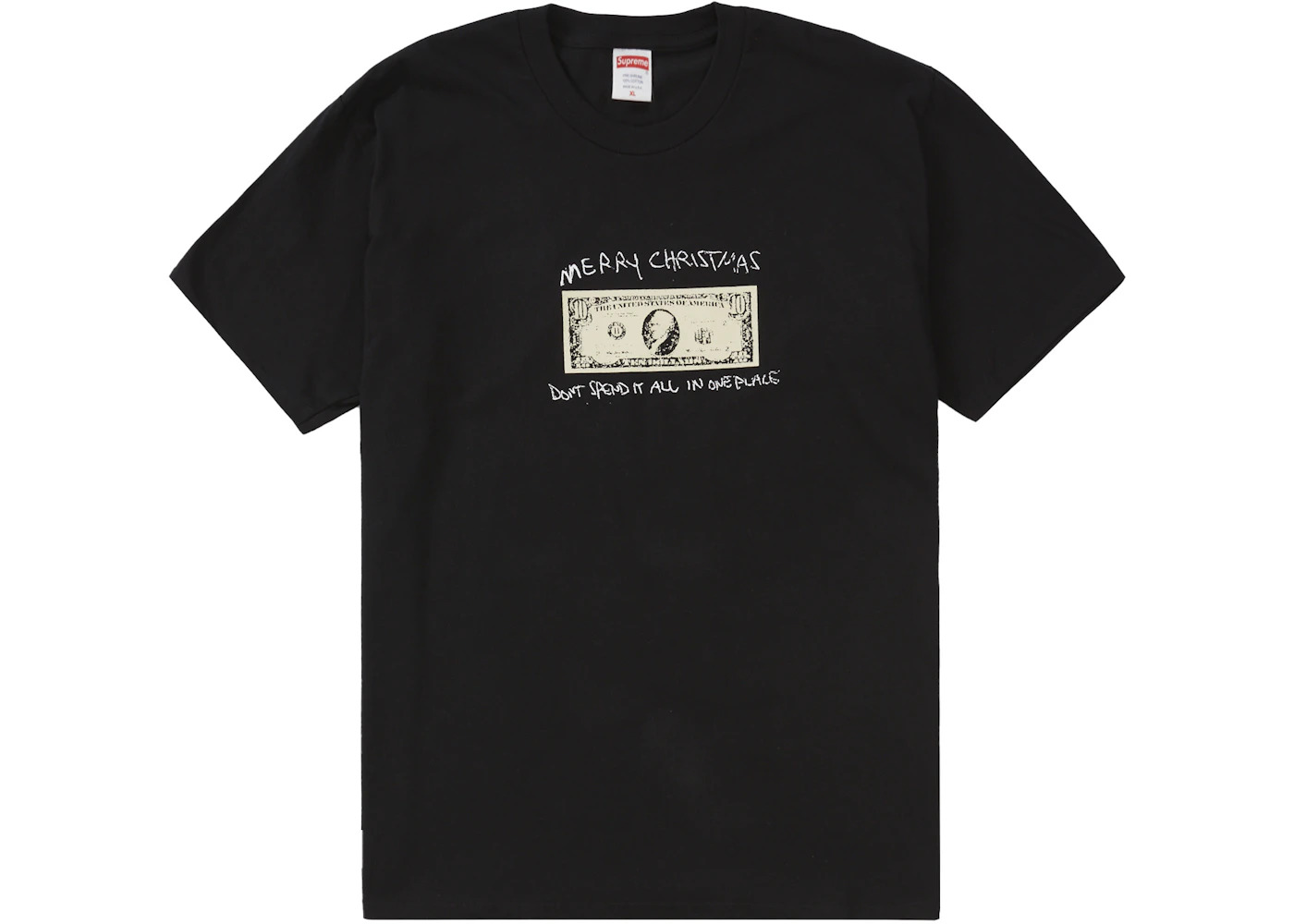 Supreme Spend It Tee Black - 1