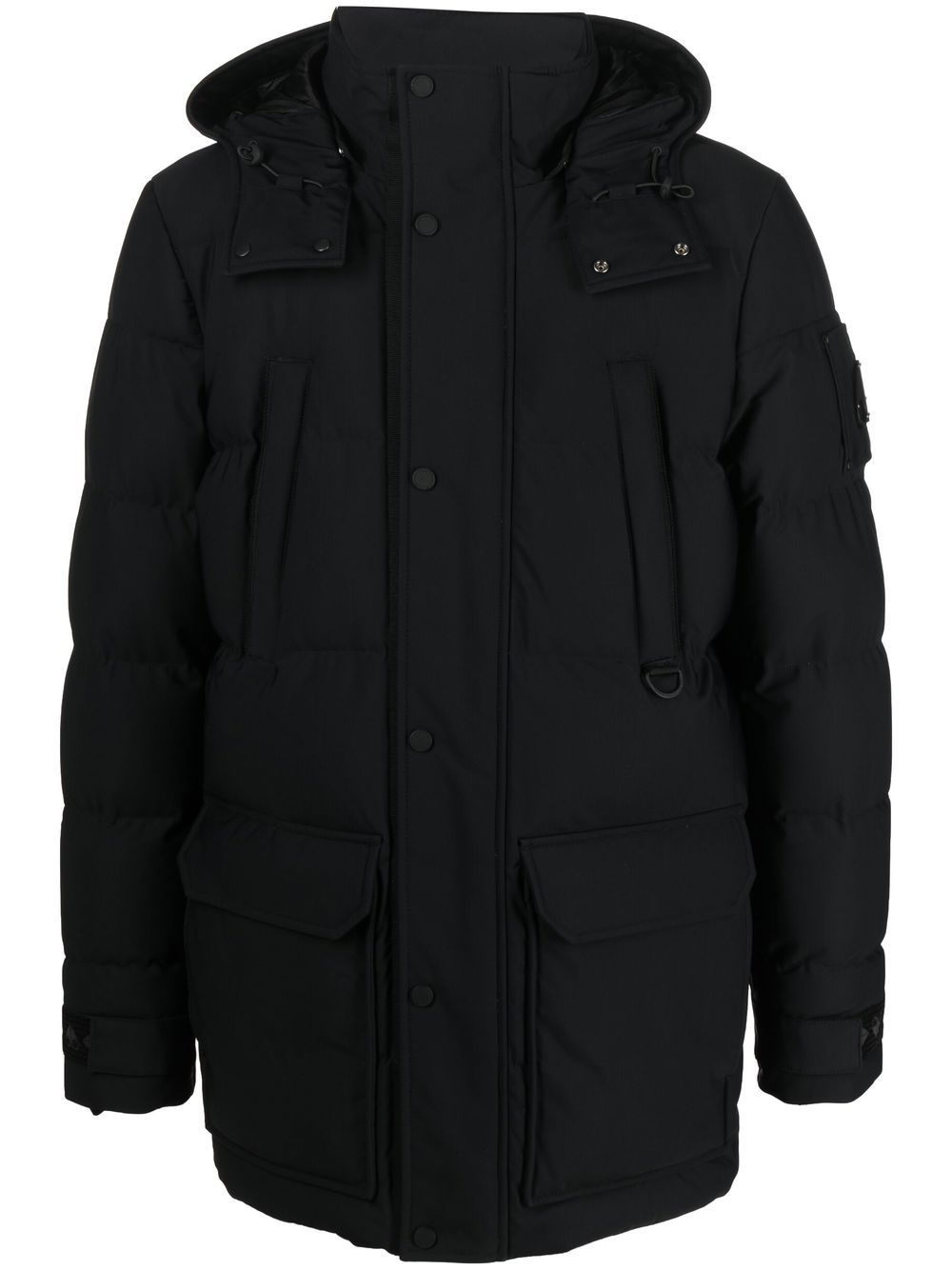 hooded puffer jacket - 1