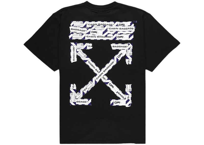Off-White OFF-WHITE Slim Fit Airport Tape T-Shirt Black outlook