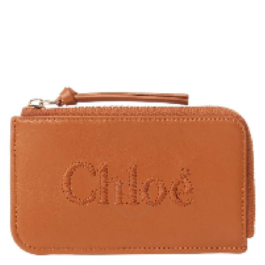 Chloe Logo Embroidered Sense Purse In Soft Leather - 1