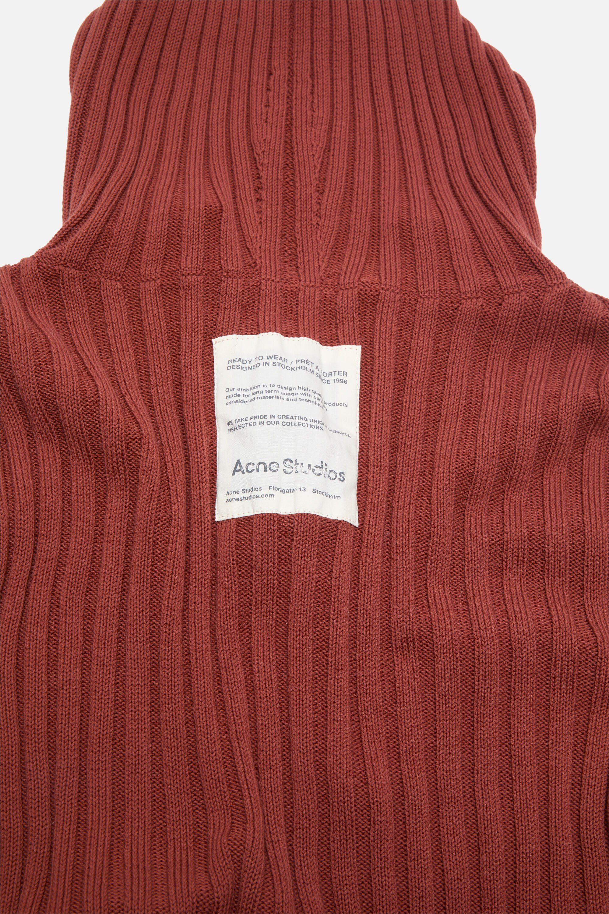 Zip-up hooded cardigan - Terracotta red - 4