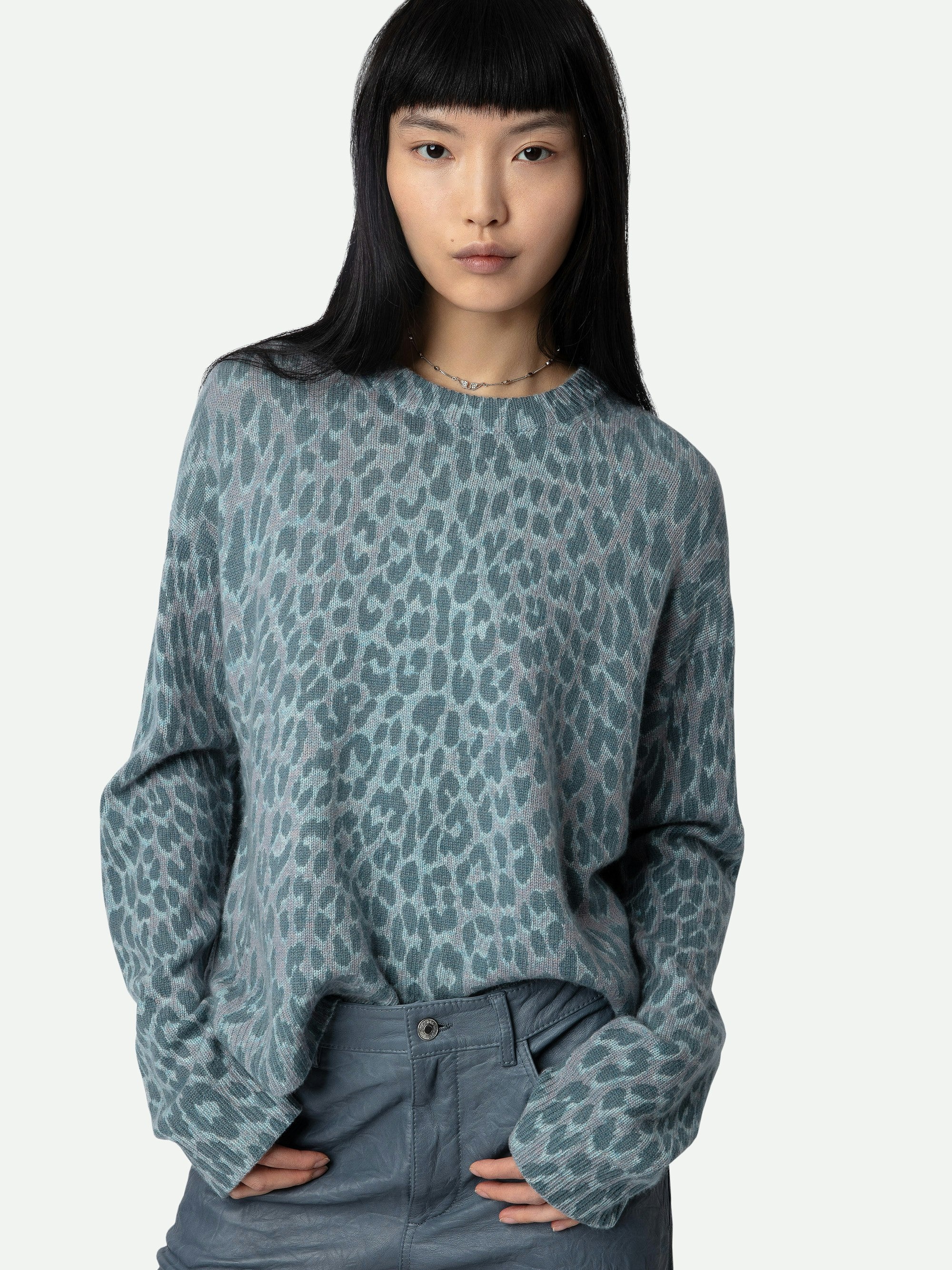 Markus Leopard Cashmere Sweater - 6