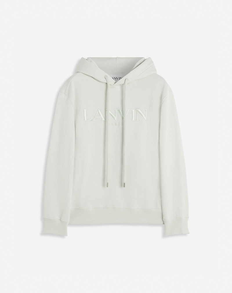 CLASSIC FIT 랜빈 EMBROIDERED HOODY IN COTTON FLEECE - 1