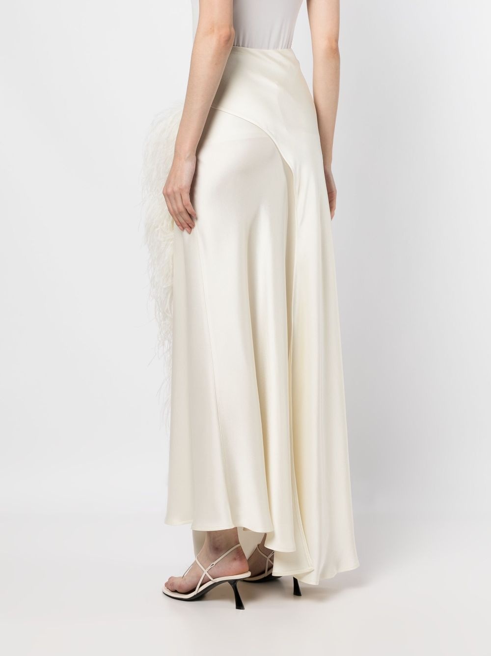 FEATHER ASYMMETRICAL SKIRT - 4
