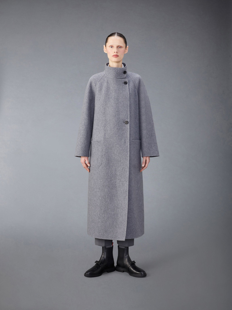Wool Cashmere Funnel Neck Coat 1