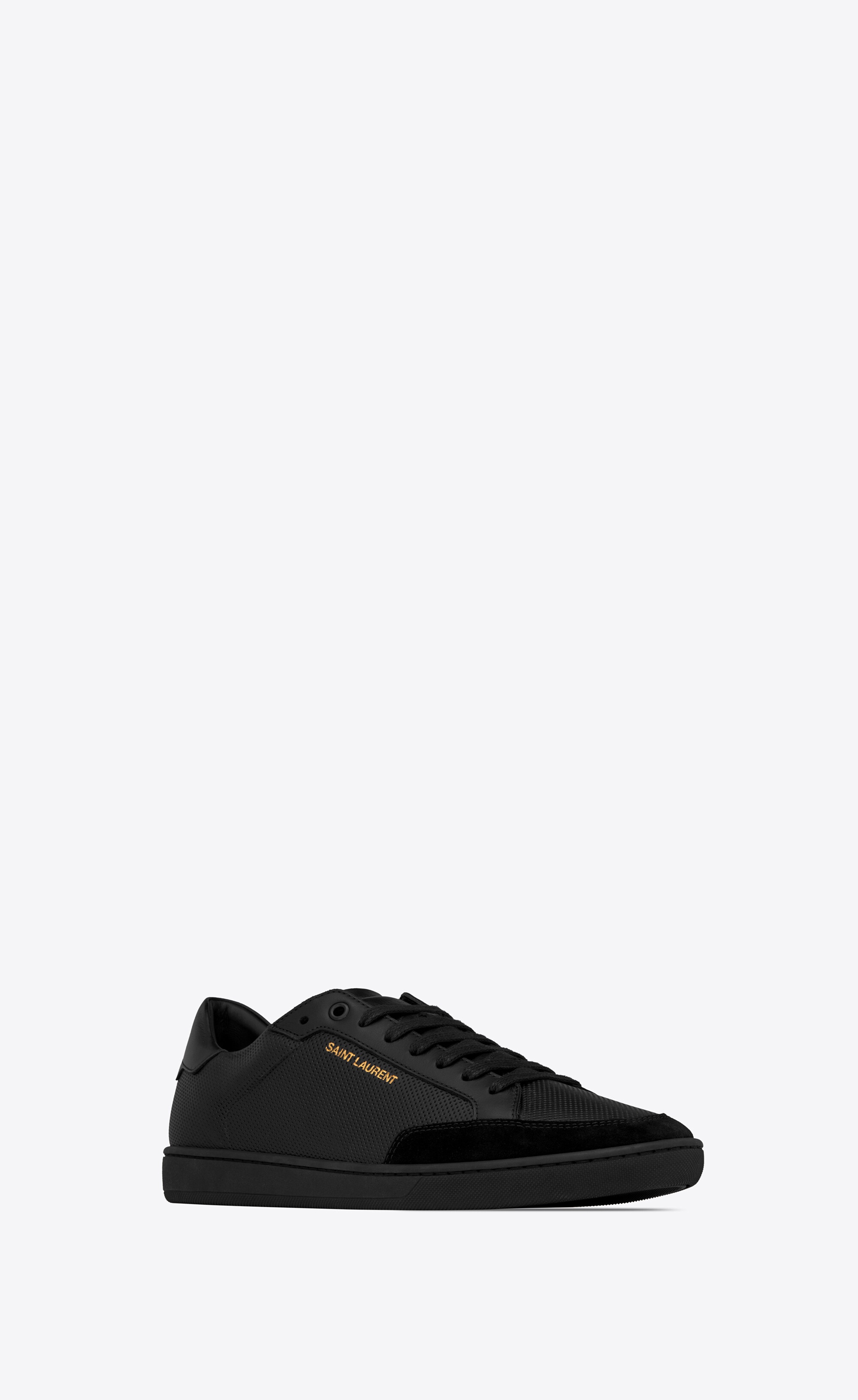 court classic sl/10 sneakers in perforated leather and suede - 4