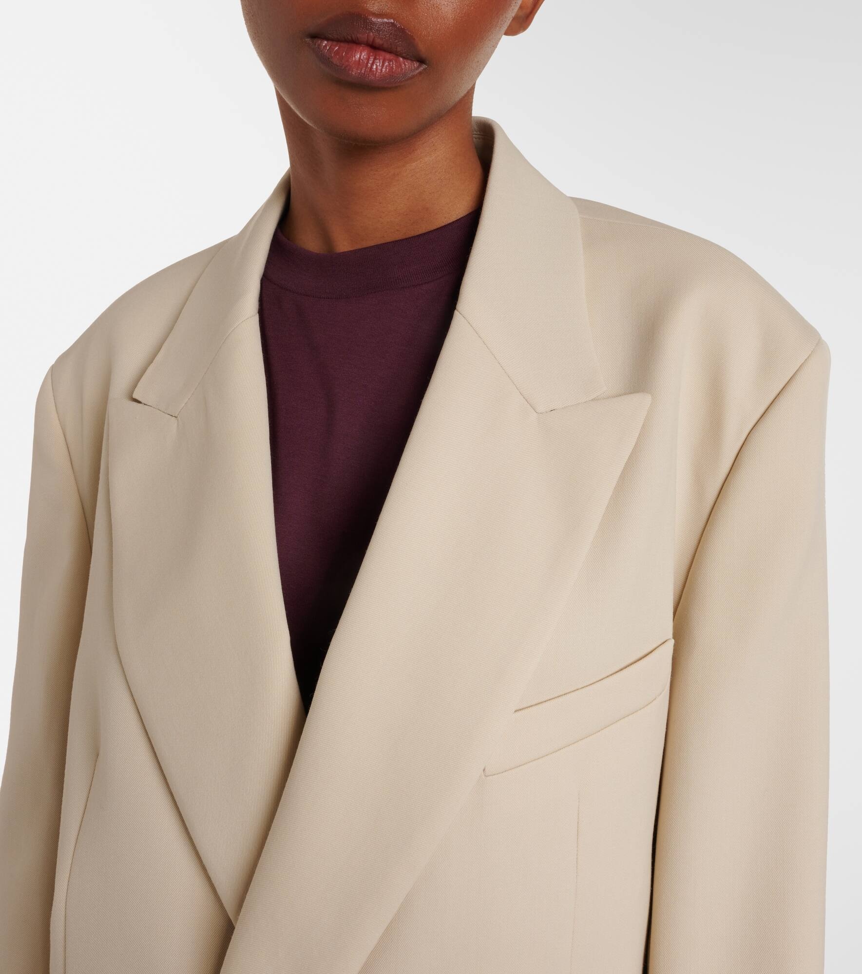 Newark double-breasted cotton blazer - 4