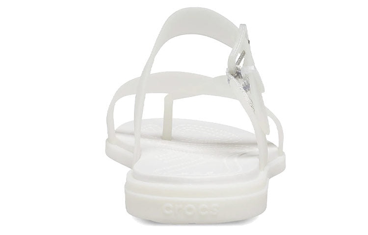(WMNS) Crocs Tulum Slides 'Translucent White' 207173-159 - 4