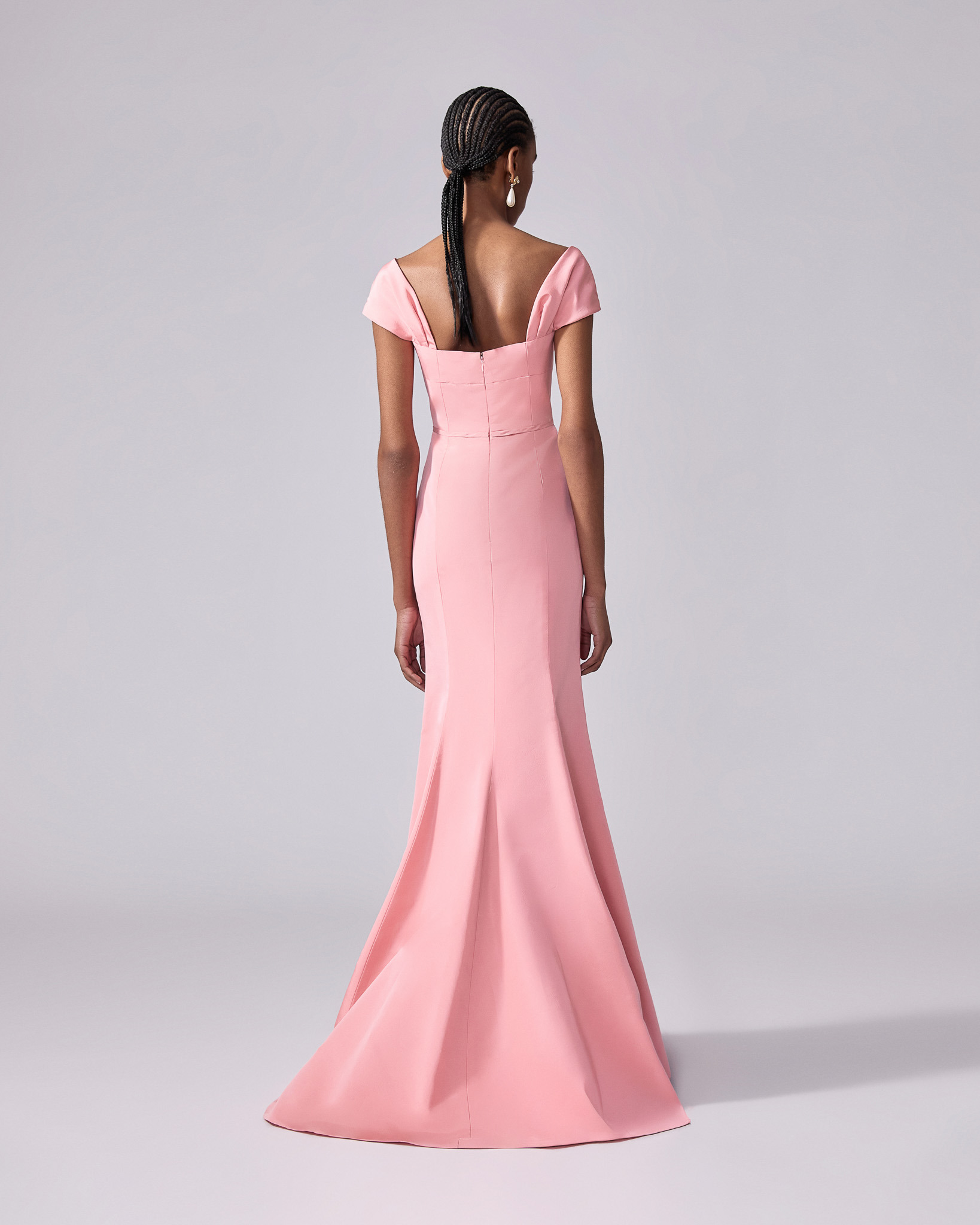 Off-Shoulder Trumpet Gown - 3