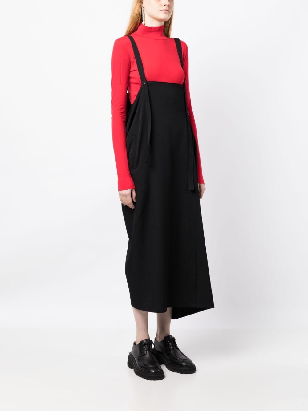 sleeveless wool midi dress - 3