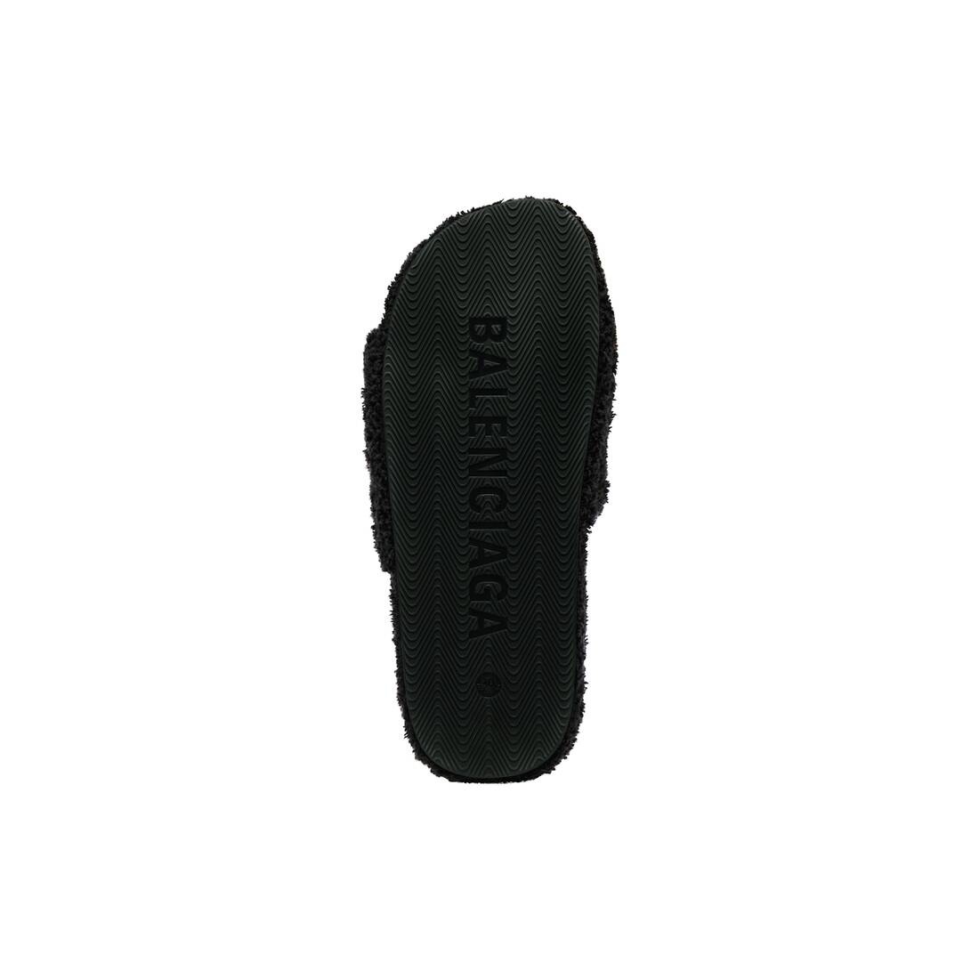 【BALENCIAGA】Furry Slide Sandal In Soft Towel★関税送料込み BALENCIAGA furry slide sandal in soft towel | REVERSIBLE
