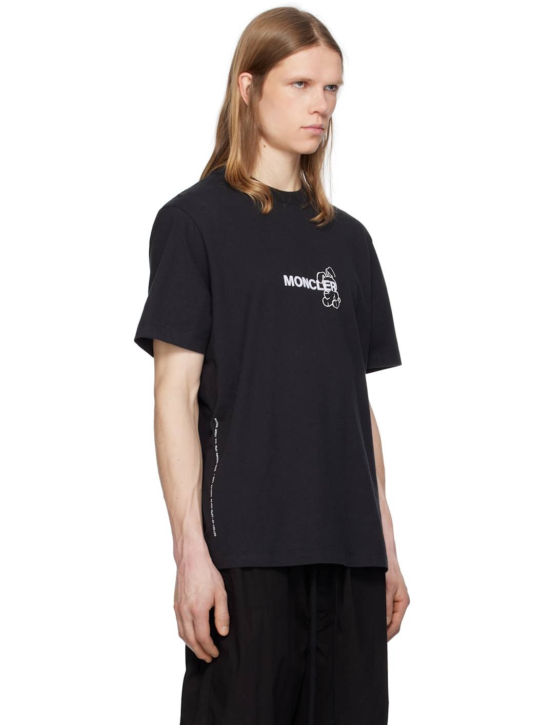 Moncler x FRGMT Hiroshi Fujiwara Black Cartoon Logo T-shirt - 2