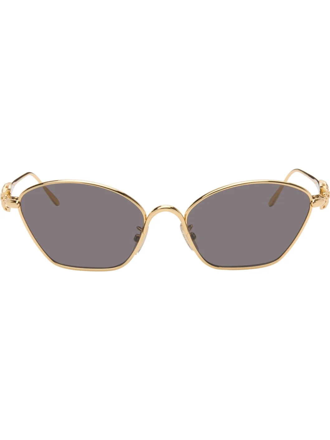 Gold Anagram Cat-Eye Sunglasses - 1