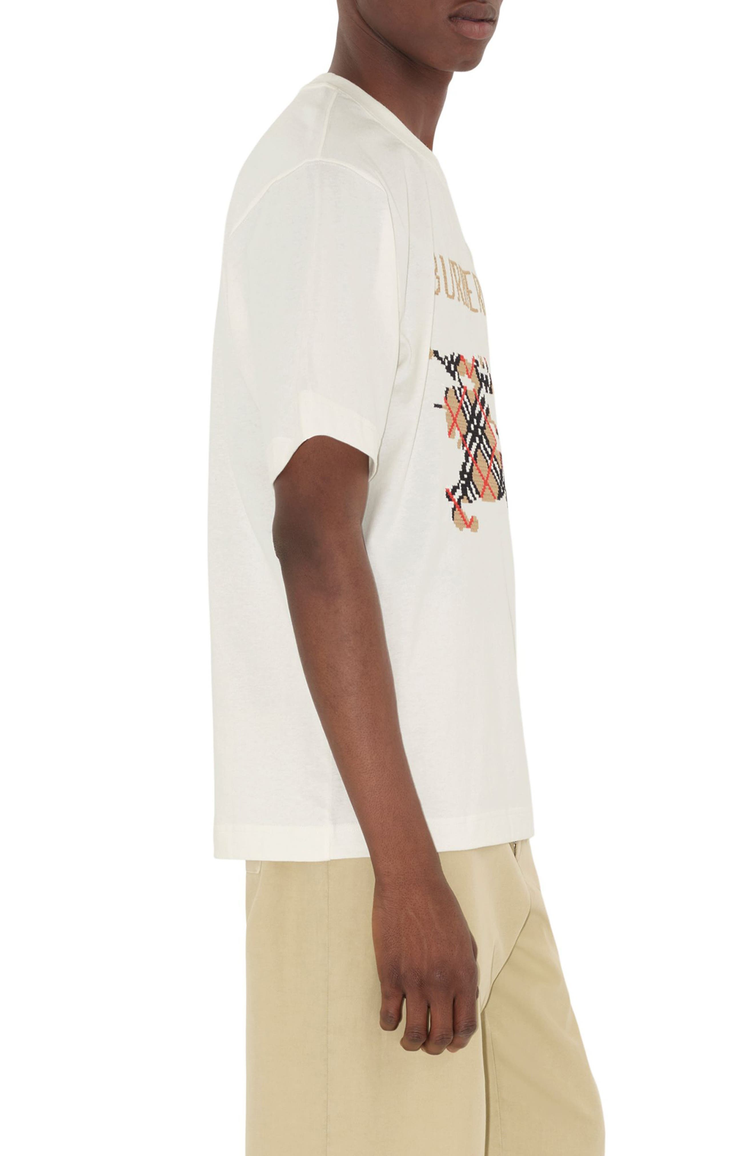 burberry Cross Stitch EKD T-Shirt in Chalk at Nordstrom - 3