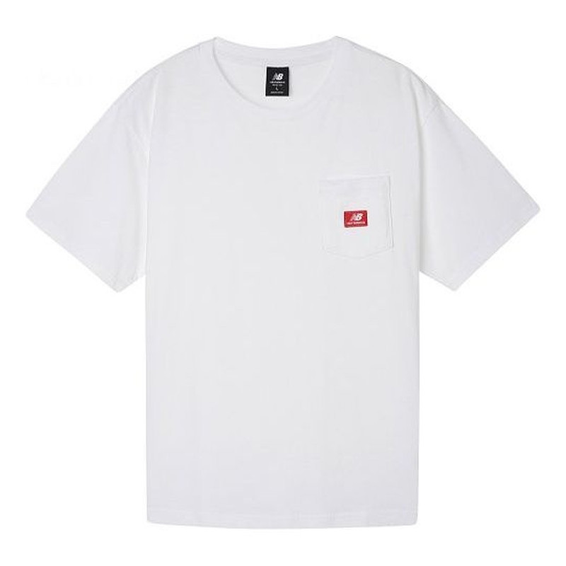 New Balance Essentials Pocket T-Shirt 'White' AMT01567-WT - 1