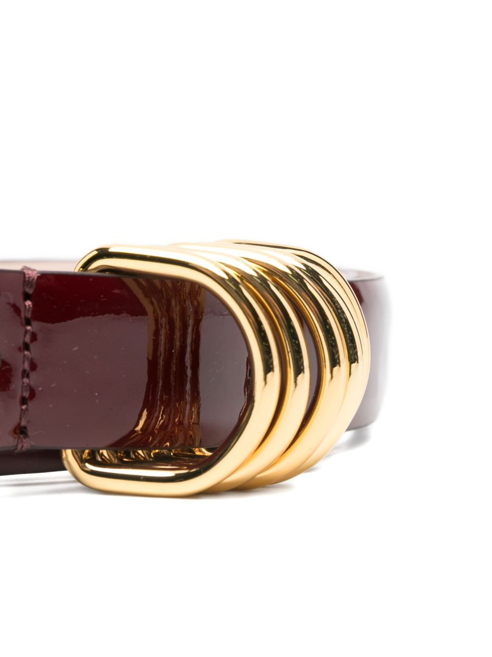 Hollyhock gold-plated leather belt - 2