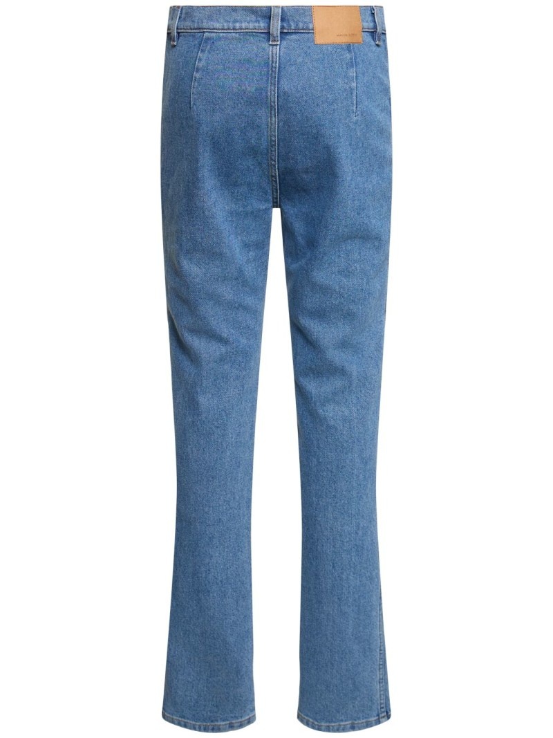 Denim high rise skinny jeans - 5