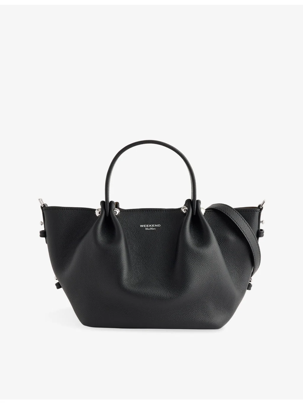 Logo-Embossed Leather Handbag - 1