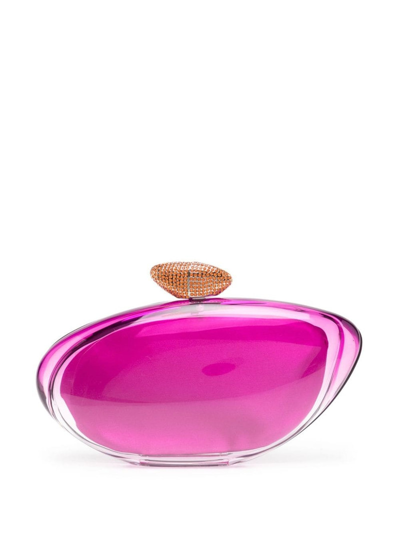 Ariel clasp-fastening clutch bag 1