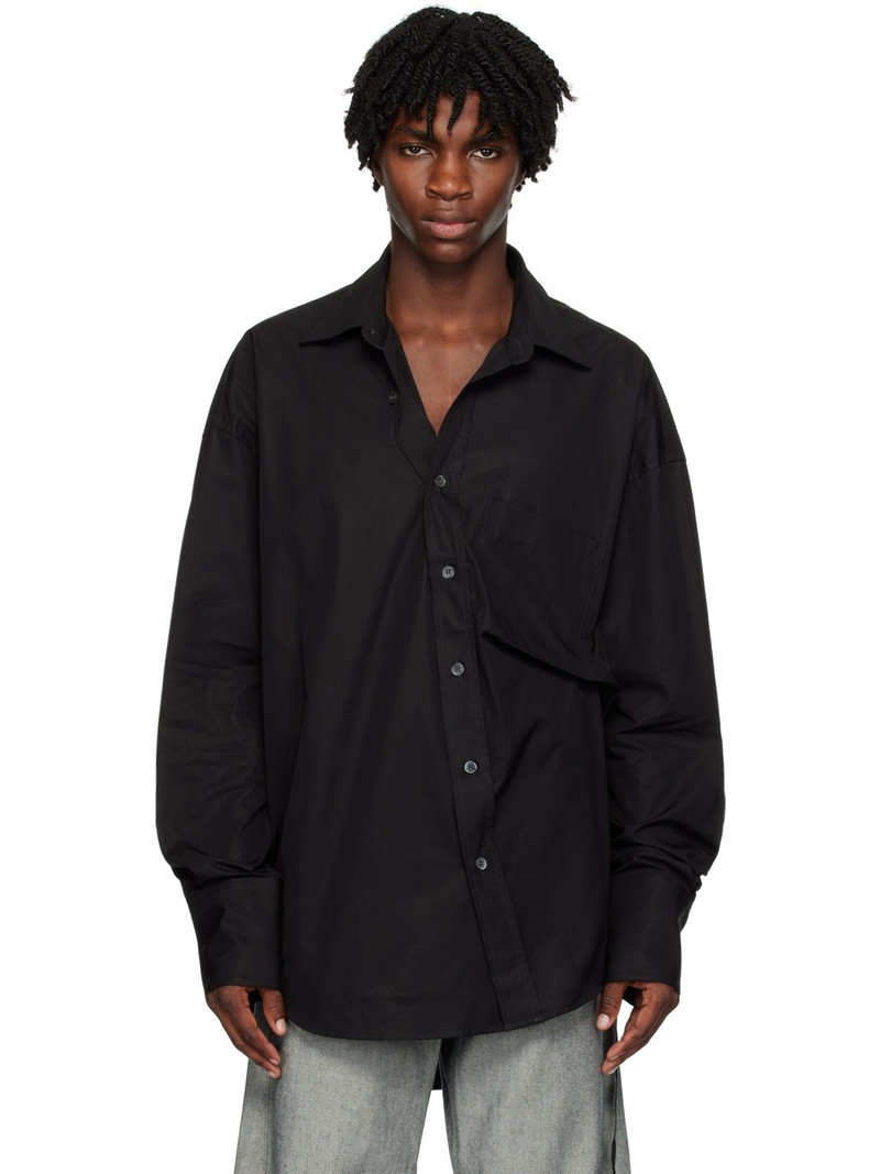 Black Maxi Fold Shirt 1