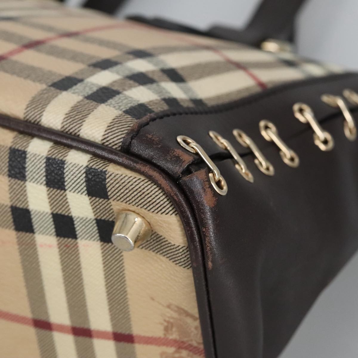 Burberry Nova Check Shoulder Bag Pvc Beige - 10