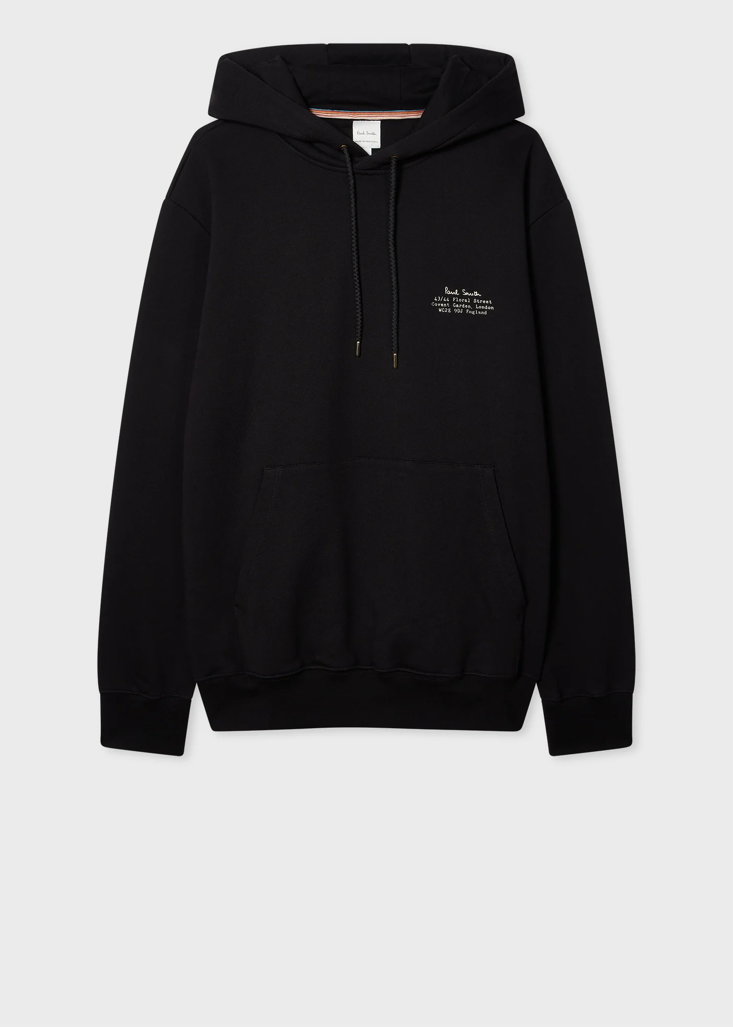 Black Signature Logo Print Hoodie - 1