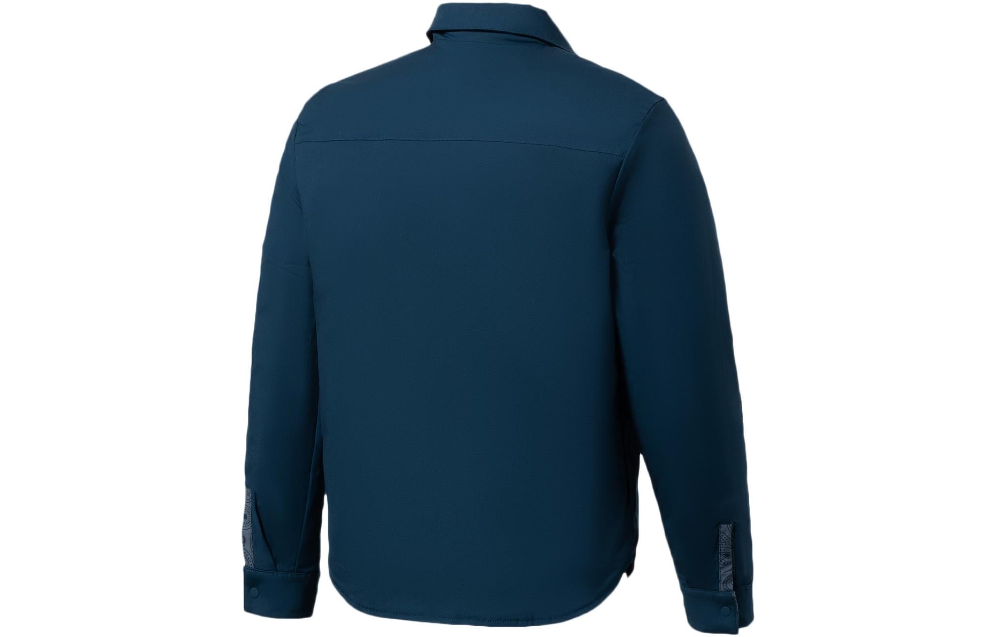 PUMA Paisley Woven Reversible Shacke Shirt 'Blue Grey Black' 534972-64 - 2
