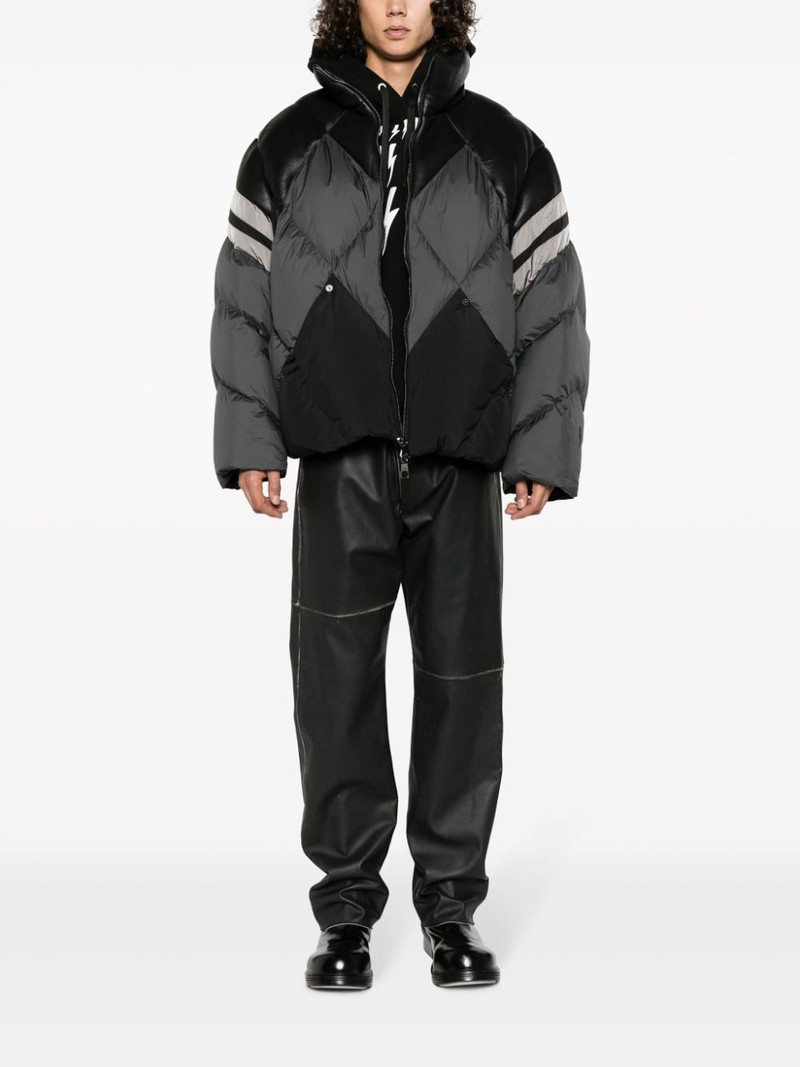 Neil Barrett panelled mock-neck padded jacket outlook