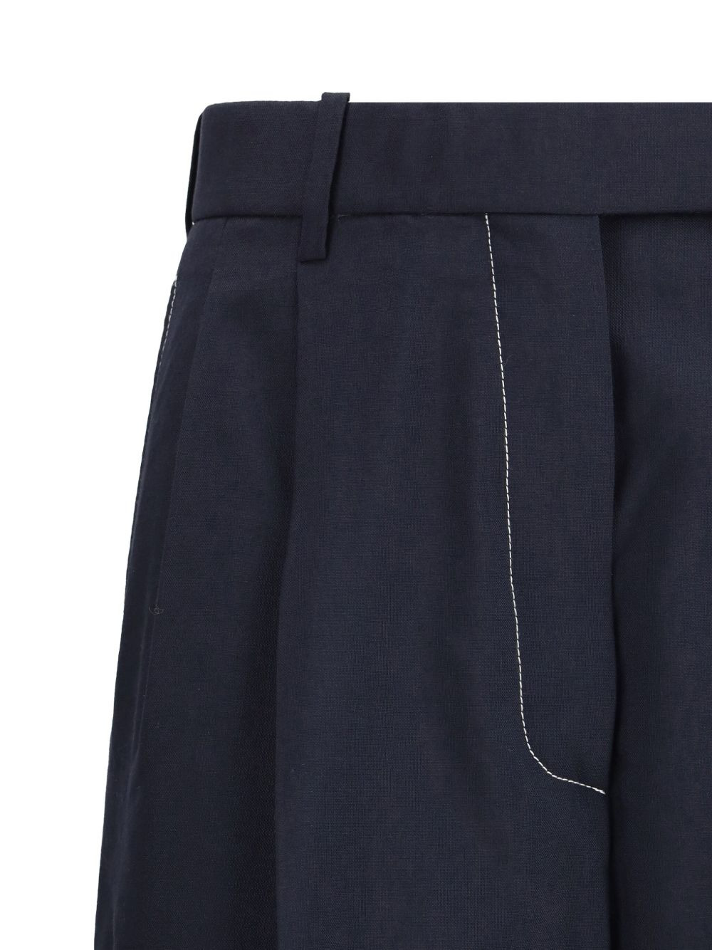 high-waisted straight trousers - 3